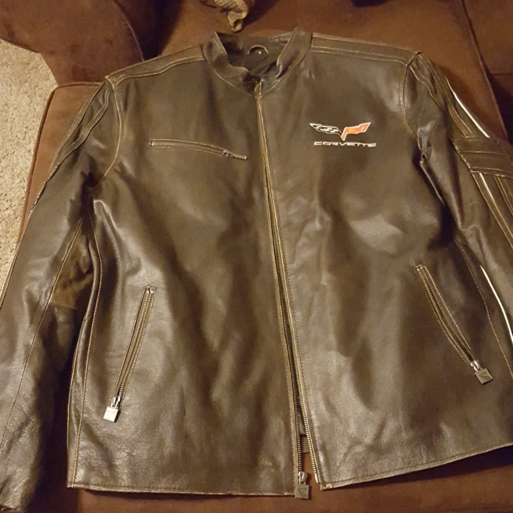 Leather Bomber Jacket, Corvette